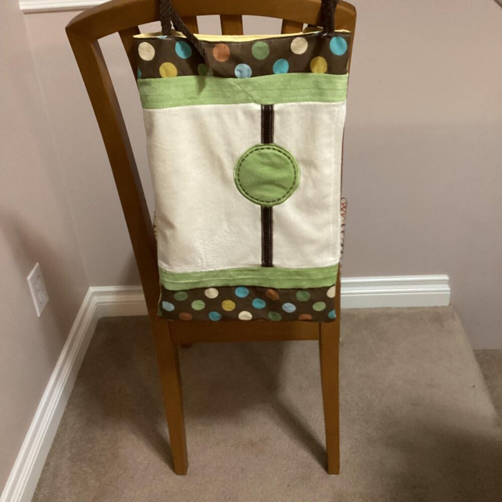 2 Handmade Crib Storage Hanging Diaper Holder Organizer Bag